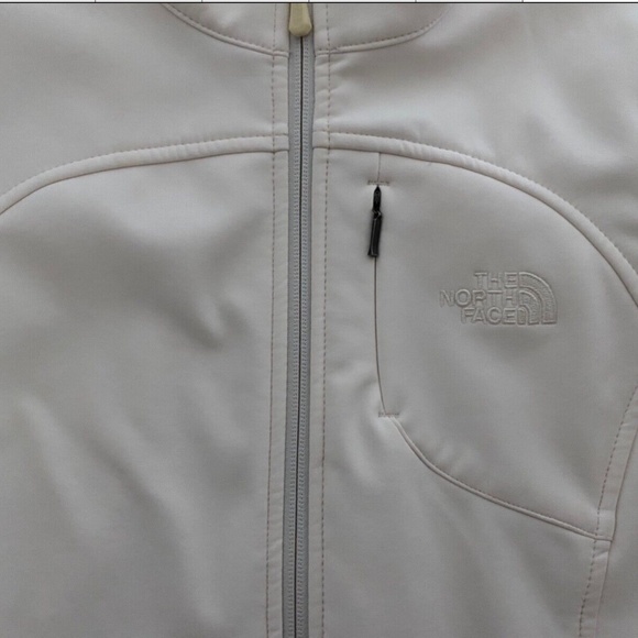 ~ SOLD ~THE NORTH FACE Small Women's Apex Windproof Soft Shell Jacket Coat White - Picture 4 of 12